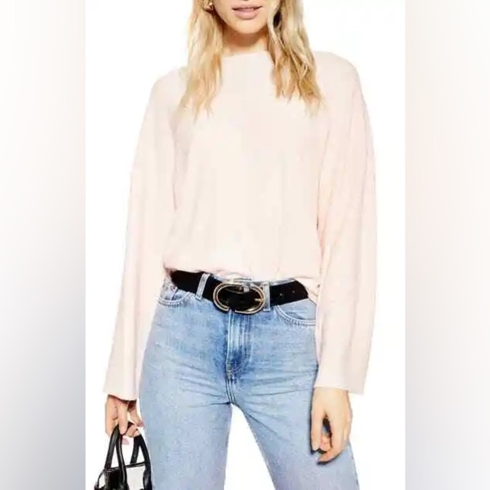TOPSHOP Super Soft Cropped Sweater | Size 8